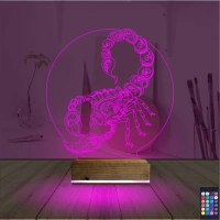 Akrep Burcu 3D Lamba - Masa Gece Lambası