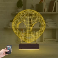 Alien Uzaylı Çocuk Odası 3D Lamba - Masa Gece Lambası
