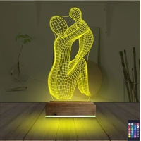 Anne Bebek Minimalist 3D Lamba - Masa Gece Lambası