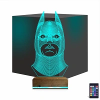 Batman Çizgi Karakter 3D Lamba - Masa Gece Lambası