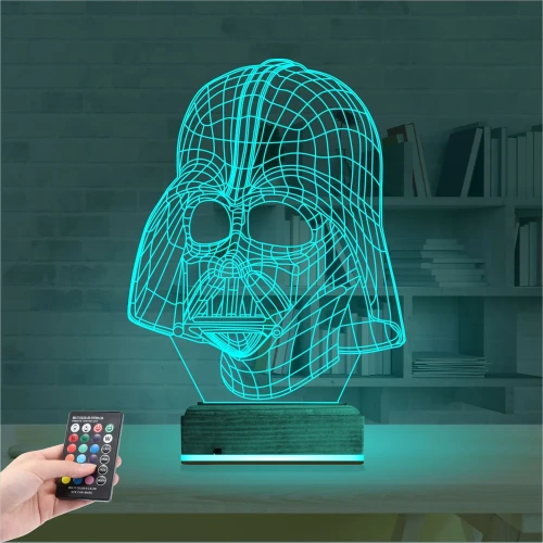 Darth Veider 3D Lamba - Masa Gece Lambası