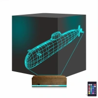 Denizaltı 3D Lamba - Masa Gece Lambası