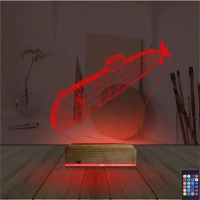 Denizaltı 3D Lamba - Masa Gece Lambası