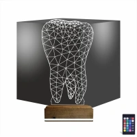 Diş 3D Lamba - Masa Gece Lambası