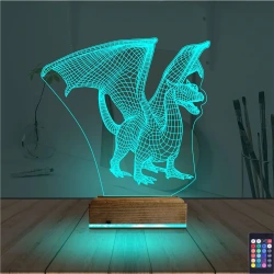 Ejderha 3D Lamba - Masa Gece Lambası