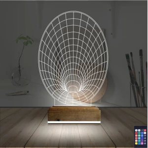 Geometrik Dekoratif 3D Lamba - Masa Gece Lambası Geometrik Dekoratif 3D Lamba - Masa Gece Lambası