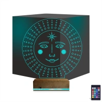 Mistik Güneş 3D Lamba - Masa Gece Lambası Mistik Güneş 3D Lamba - Masa Gece Lambası