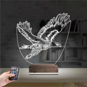 Kartal Futbol Taraftar 3D Lamba - Masa Gece Lambası