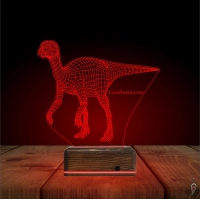Dinozor Lesothosaurus 3D Lamba - Masa Gece Lambası