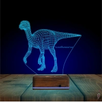 Dinozor Lesothosaurus 3D Lamba - Masa Gece Lambası