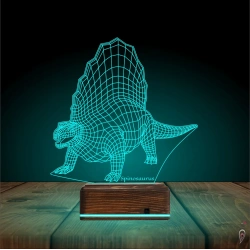 Dinozor Spinosaurus 3D Lamba - Masa Gece Lambası