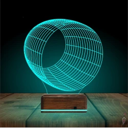 Geometrik Dekoratif 3D Lamba - Masa Gece Lambası Geometrik Dekoratif 3D Lamba - Masa Gece Lambası