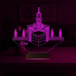 Kabe Mekke 3D Lamba - Masa Gece Lambası Kabe Mekke 3D Lamba - Masa Gece Lambası
