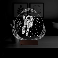Astronot Uzay 3D Lamba - Masa Gece Lambası