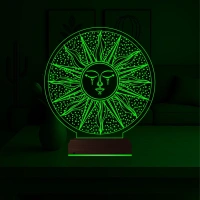 Güneş Mistik 3D Lamba - Masa Gece Lambası Güneş Mistik 3D Lamba - Masa Gece Lambası