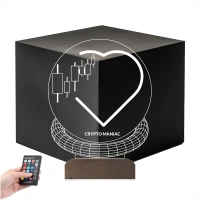 Crypto Maniac Kripto Manyağı 3D Lamba - Masa Gece Lambası