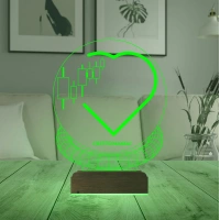 Crypto Maniac Kripto Manyağı 3D Lamba - Masa Gece Lambası