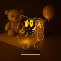 Çocuk Odası Çizgi Film 3D Lamba - Masa Gece Lambası Çocuk Odası Çizgi Film 3D Lamba - Masa Gece Lambası