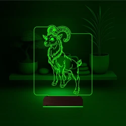 Koç Burcu 3D Lamba - Masa Gece Lambası Koç Burcu 3D Lamba - Masa Gece Lambası