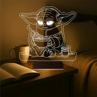 Çizgi Film Yoda 3D Lamba - Masa Gece Lambası Çizgi Film Yoda 3D Lamba - Masa Gece Lambası