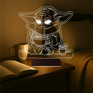 Çizgi Film Yoda 3D Lamba - Masa Gece Lambası Çizgi Film Yoda 3D Lamba - Masa Gece Lambası