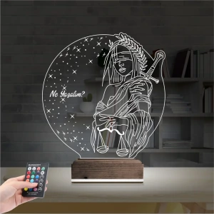 Adalet Kadın Hukuk Avukat Kişiye Özel 3D Lamba - Masa Gece Lambası Adalet Kadın Hukuk Avukat Kişiye Özel 3D Lamba - Masa Gece Lambası
