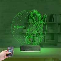 Adalet Kadın Hukuk Avukat Kişiye Özel 3D Lamba - Masa Gece Lambası