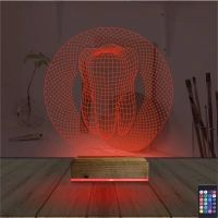 Diş Hekimi Hediye Kişiye Özel 3D Lamba - Masa Gece Lambası Diş Hekimi Hediye Kişiye Özel 3D Lamba - Masa Gece Lambası