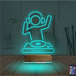 Dj Mixer Kişiye Özel 3D Lamba - Masa Gece Lambası Dj Mixer Kişiye Özel 3D Lamba - Masa Gece Lambası