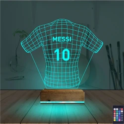 Futbol Forma Taraftar Kişiye Özel 3D Lamba - Masa Gece Lambası Futbol Forma Taraftar Kişiye Özel 3D Lamba - Masa Gece Lambası