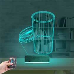 Kahve Kişiye Özel 3D Lamba - Masa Gece Lambası Kahve Kişiye Özel 3D Lamba - Masa Gece Lambası
