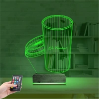 Kahve Kişiye Özel 3D Lamba - Masa Gece Lambası Kahve Kişiye Özel 3D Lamba - Masa Gece Lambası
