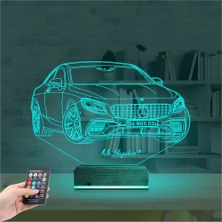 Mercedes Araba S63 Kişiye Özel 3D Lamba - Masa Gece Lambası Mercedes Araba S63 Kişiye Özel 3D Lamba - Masa Gece Lambası