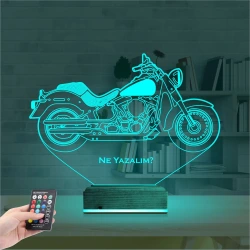 Motorsiklet Harley Motor Kişiye Özel 3D Lamba - Masa Gece Lambası Motorsiklet Harley Motor Kişiye Özel 3D Lamba - Masa Gece Lambası