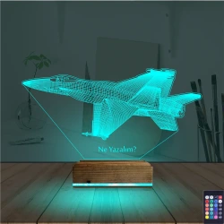 Uçak Pilot Kişiye Özel 3D Lamba - Masa Gece Lambası Uçak Pilot Kişiye Özel 3D Lamba - Masa Gece Lambası