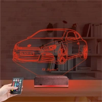 Araba Volkswagen Scirocco Kişiye Özel 3D Lamba - Masa Gece Lambası Araba Volkswagen Scirocco Kişiye Özel 3D Lamba - Masa Gece Lambası