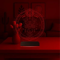Astroloji Akrep Burcu Kişiye Özel 3D Lamba - Masa Gece Lambası