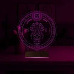 Astroloji Başak Burcu Kişiye Özel 3D Lamba - Masa Gece Lambası