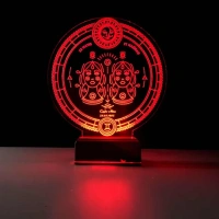 Astroloji İkizler Burcu Kişiye Özel 3D Lamba - Masa Gece Lambası