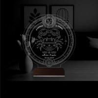 Astroloji Yengeç Burcu Kişiye Özel 3D Lamba - Masa Gece Lambası