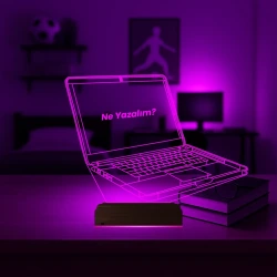 Laptop Notbook Bilgisayar Kişiye Özel 3D Lamba - Masa Gece Lambası Laptop Notbook Bilgisayar Kişiye Özel 3D Lamba - Masa Gece Lambası
