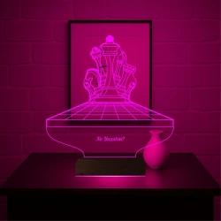 Satranç Kişiye Özel 3D Lamba - Masa Gece Lambası Satranç Kişiye Özel 3D Lamba - Masa Gece Lambası