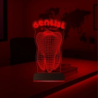 Diş Hekimi Diş Doktoru Hediye Dentist Kişiye Özel 3D Lamba - Masa Gece Lambası Diş Hekimi Diş Doktoru Hediye Dentist Kişiye Özel 3D Lamba - Masa Gece Lambası