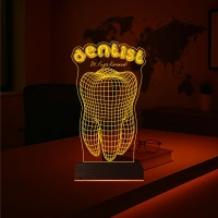 Diş Hekimi Diş Doktoru Hediye Dentist Kişiye Özel 3D Lamba - Masa Gece Lambası Diş Hekimi Diş Doktoru Hediye Dentist Kişiye Özel 3D Lamba - Masa Gece Lambası