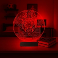 Aslan Futbol Topu Taraftar Cimbom Kişiye Özel 3D Lamba - Masa Gece Lambası Aslan Futbol Topu Taraftar Cimbom Kişiye Özel 3D Lamba - Masa Gece Lambası