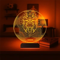 Aslan Futbol Topu Taraftar Cimbom Kişiye Özel 3D Lamba - Masa Gece Lambası Aslan Futbol Topu Taraftar Cimbom Kişiye Özel 3D Lamba - Masa Gece Lambası