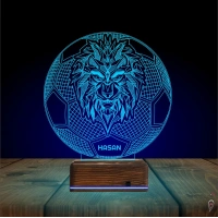 Aslan Futbol Topu Taraftar Cimbom Kişiye Özel 3D Lamba - Masa Gece Lambası Aslan Futbol Topu Taraftar Cimbom Kişiye Özel 3D Lamba - Masa Gece Lambası