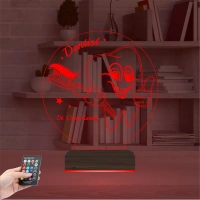 Diş Doktoru Hediye Diş Hekimi Kişiye Özel 3D Lamba - Masa Gece Lambası