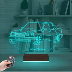 Mercedes Araba E Seri Kişiye Özel 3D Lamba - Masa Gece Lambası Mercedes Araba E Seri Kişiye Özel 3D Lamba - Masa Gece Lambası