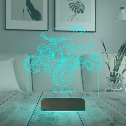 Atv Outdoor Motor Tasarım Kişiye Özel 3D Lamba - Masa Gece Lambası Atv Outdoor Motor Tasarım Kişiye Özel 3D Lamba - Masa Gece Lambası